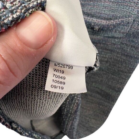 Metallic Tweed Fringe Pocket Mini Dress 10 T - Picture 8 of 16